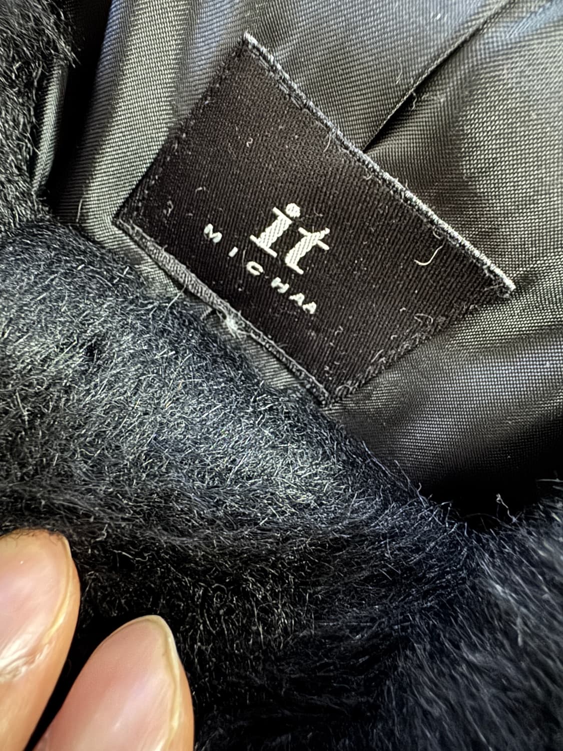 여성 잇미샤 it michaa 알파카 모헤어 버튼 코트 블랙 55 상품이미지3