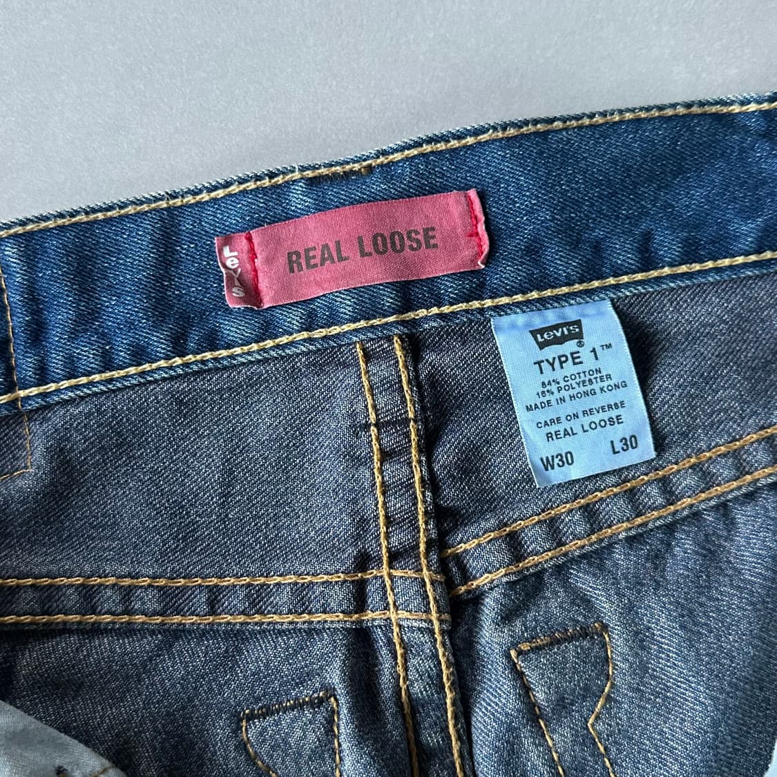 [30-32인치]리바이스 Levi's 타입원 리얼 루즈 데님 팬츠 상품이미지8