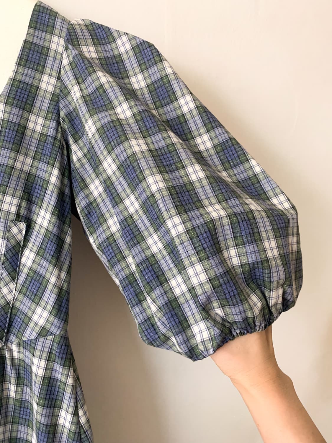 [EU38] 알렉사 청 체크 롱 원피스 상품이미지7