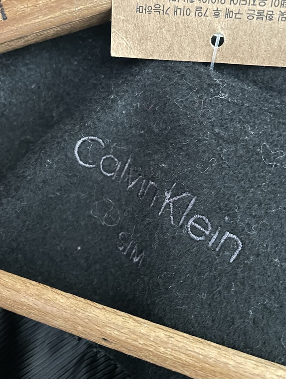 Calvin klein black wool cape 상품이미지4