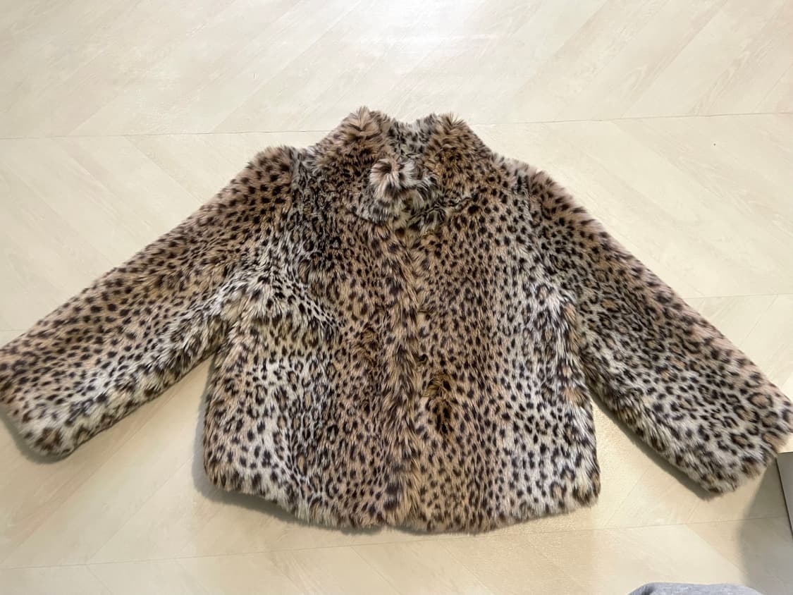 레오파드 퍼 자켓 코트 상품이미지1