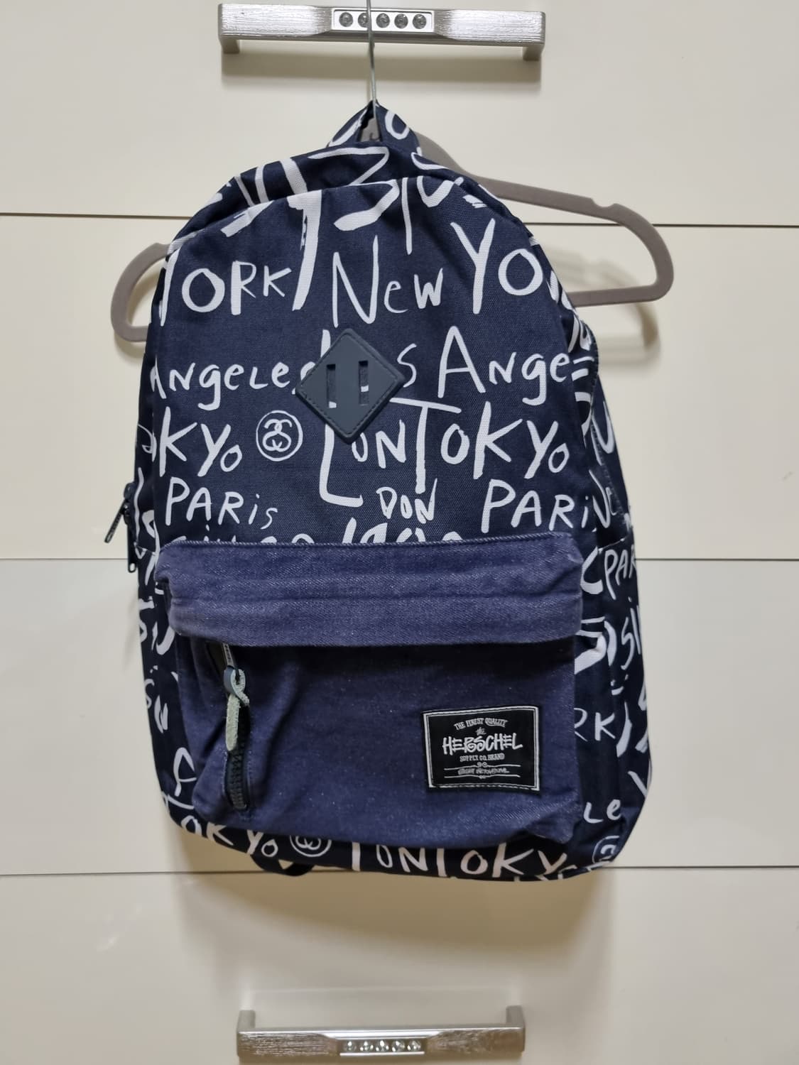 [OS] 스투시x허쉘 콜라보 캔버스 백팩 상품이미지1