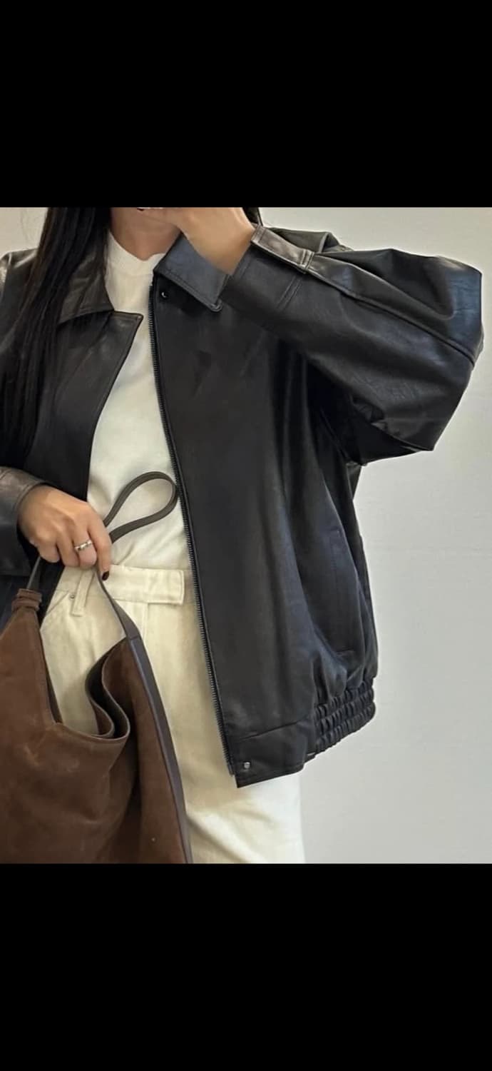 한올 터비 레더 점퍼 hanoll tubby jumper 상품이미지1