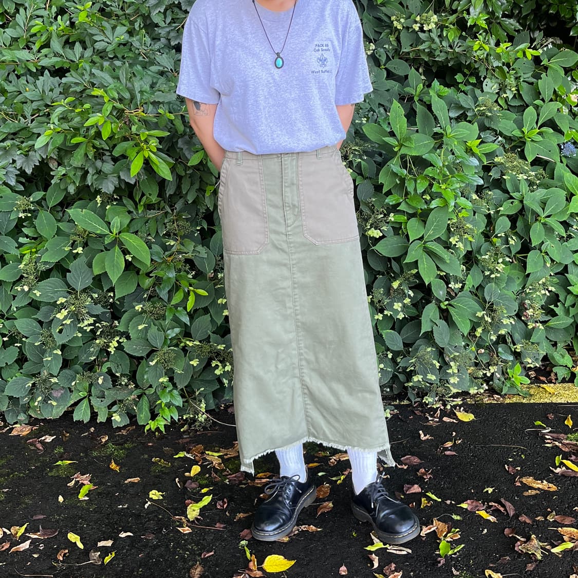 Japanese Vintage Fatigue long skirt  상품이미지3