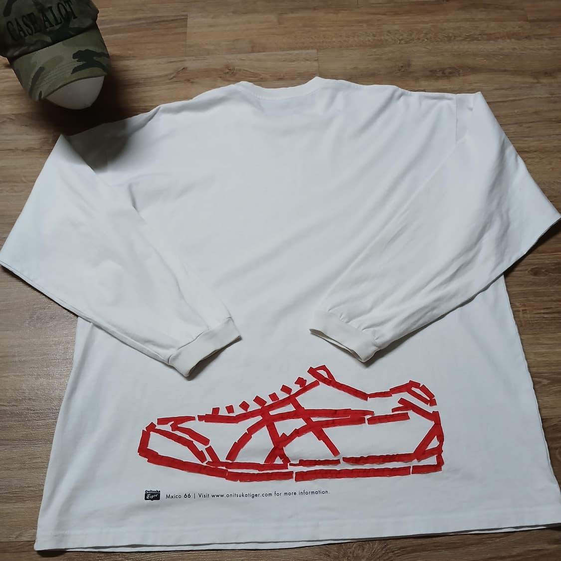 오니츠카타이거 onitsuka tiger 롱슬리브 긴팔티 오버핏 호랑이 상품이미지4