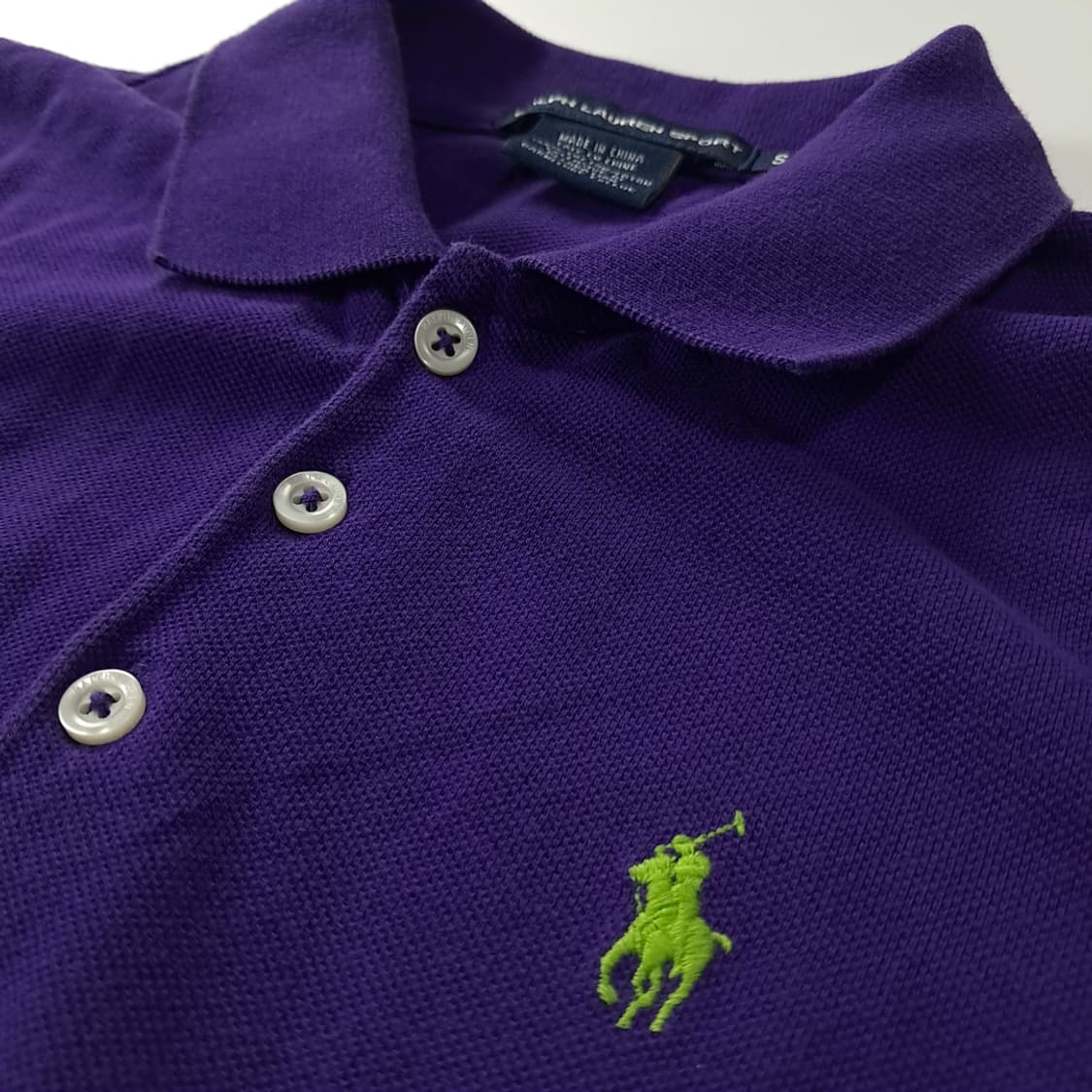 CK215 S 폴로 00s 퍼플 카라 반팔 원피스 상품이미지5