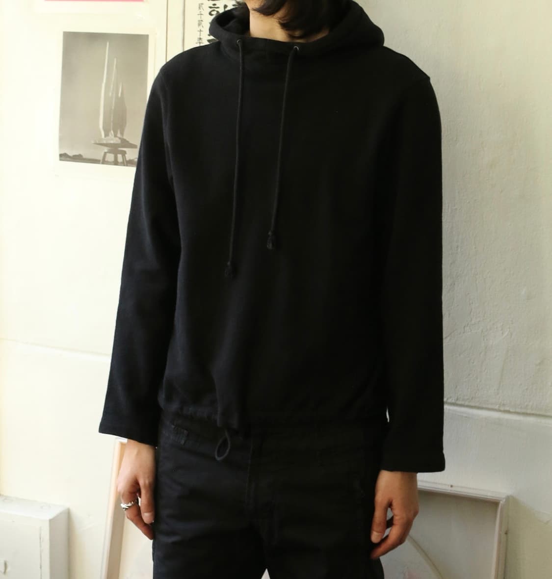 헬무트랭 블랙 후드 티셔츠 상품이미지3