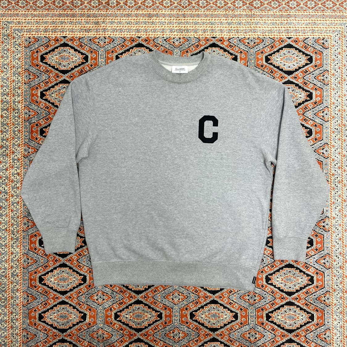 커버낫 시그니처로고 그레이 맨투맨 남성L 상품이미지1