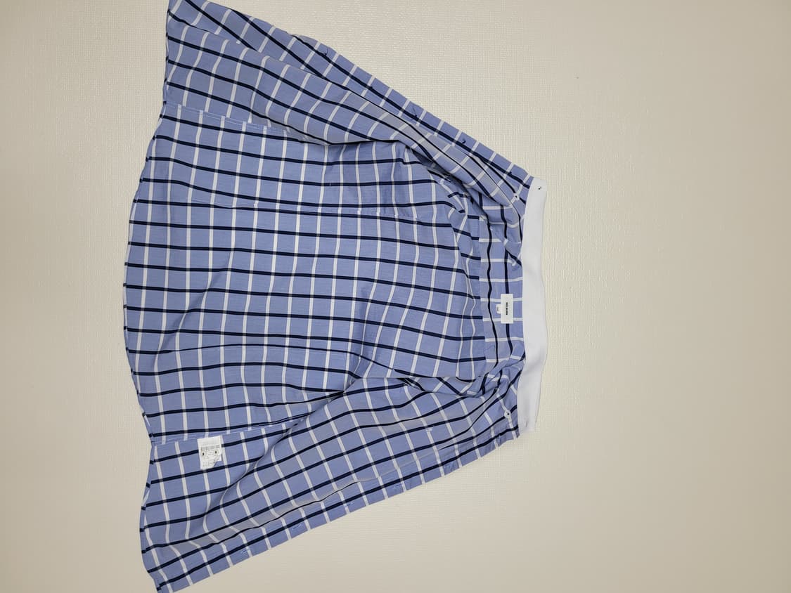 캘번 KELBURN 남자 체크 반팔셔츠 100 스카이블루 상품이미지8
