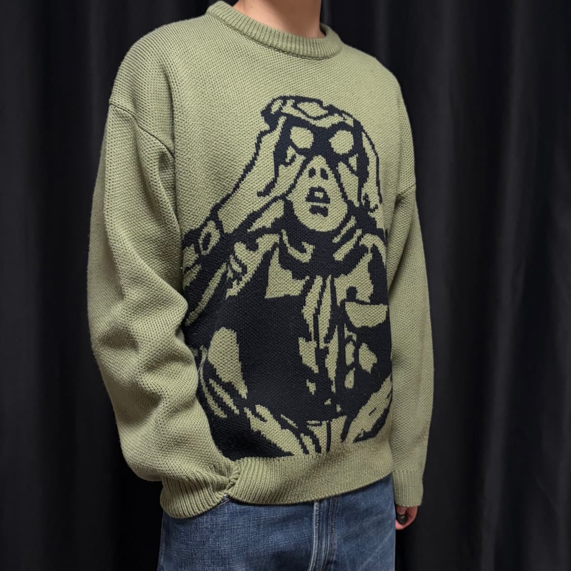 크리틱 SCOUTS BOY 니트 Khaki  L 사이즈 상품이미지2