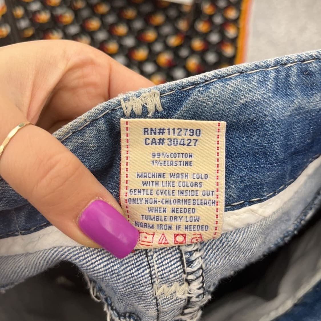 트루릴리전 빌리슈퍼티 Y2K 데님 청바지 28인치 C07347 상품이미지7