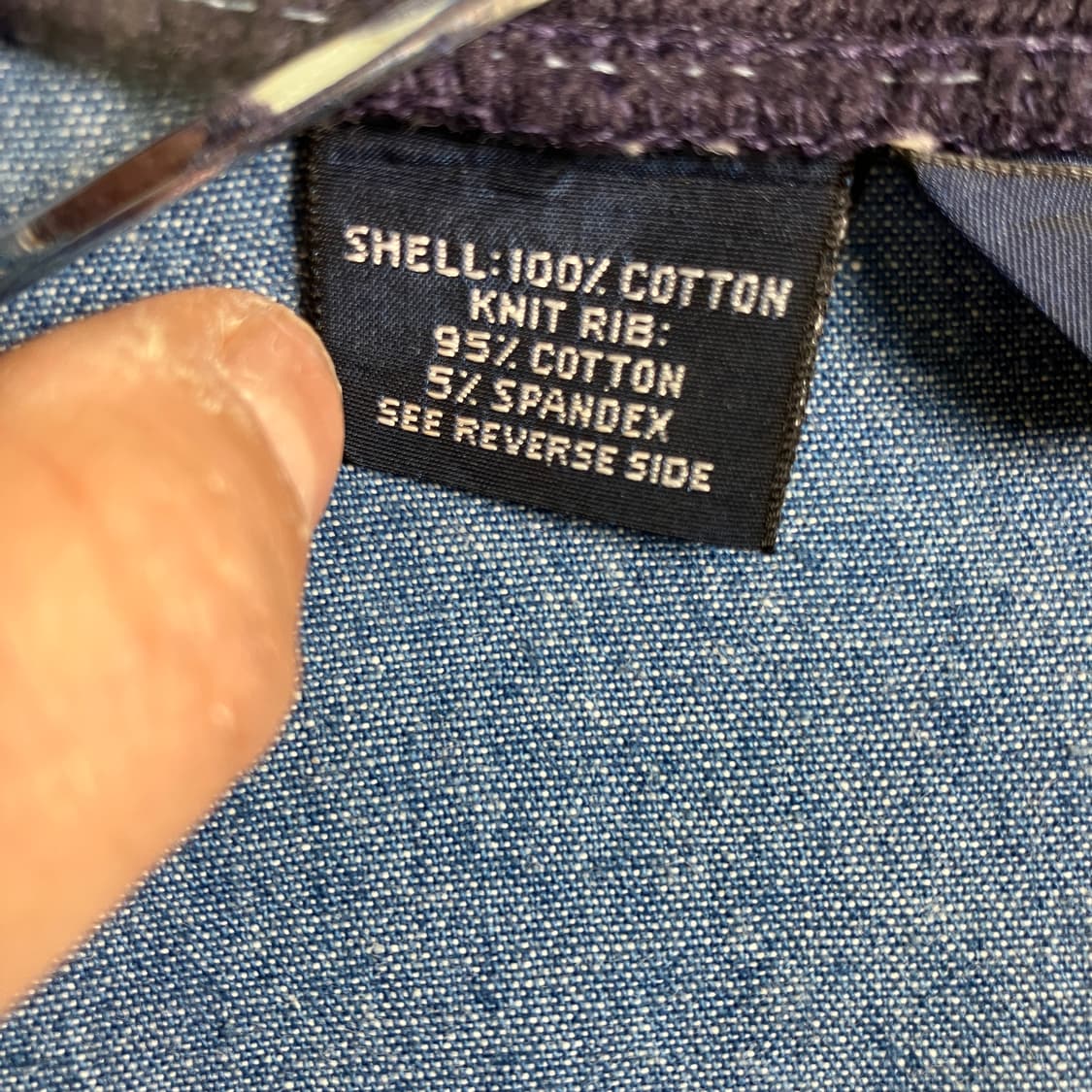 80's 폴로 랄프로렌 데님 블루종 자켓 XL 상품이미지7