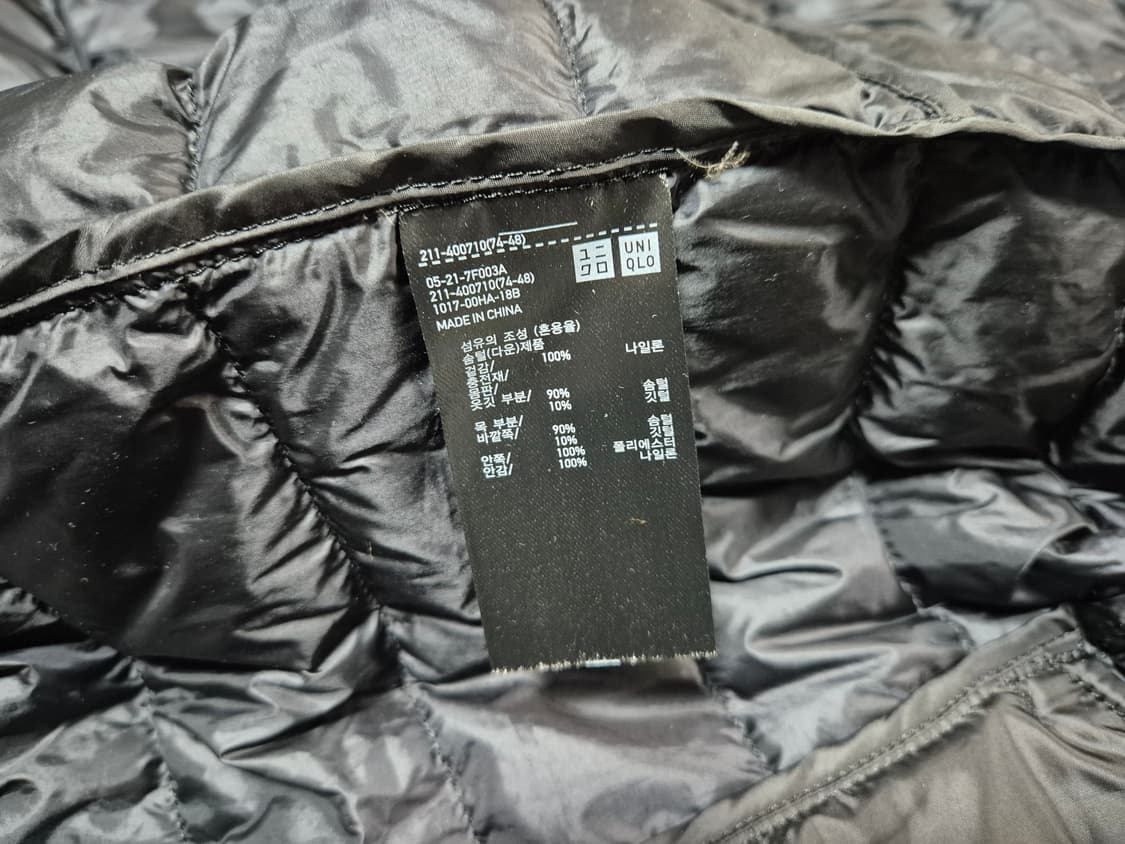 유니클로 여성 경량 다운 패딩 조끼 M 상품이미지8