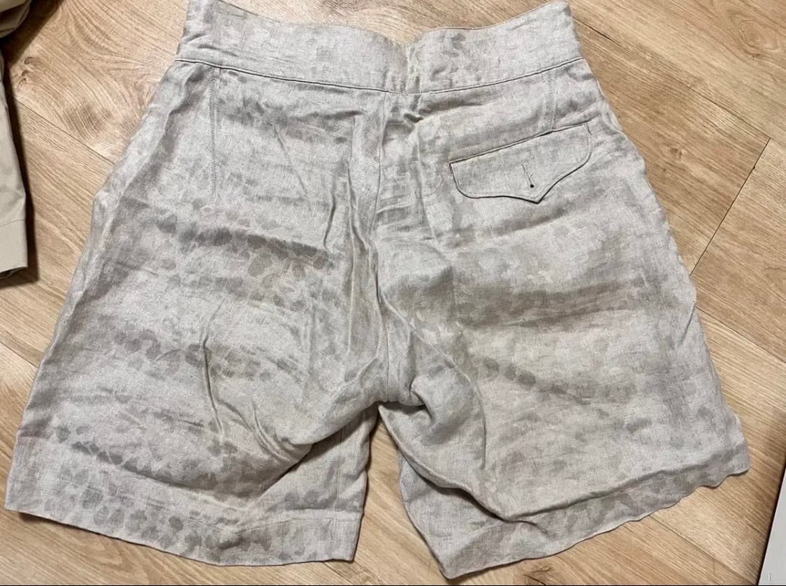 하버색 구르카 팬츠 반바지 린넨100 상품이미지2