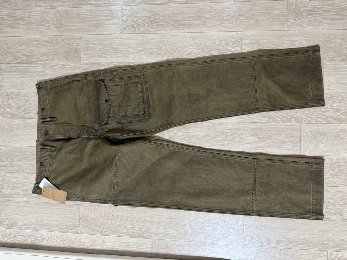 33/34 RRL 더블알엘 스트레이트핏 캔버스 유틸리티 포켓 카고 팬츠 상품이미지1