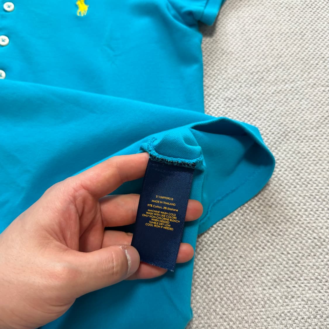 폴로 랄프로렌 슬림핏 반팔 카라티 상품이미지3