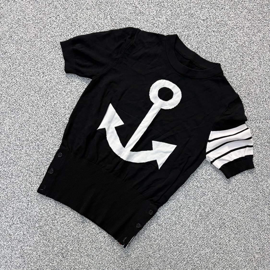 실측확인 빈티지 여성 레이온 반팔 니트 0414J 상품이미지1