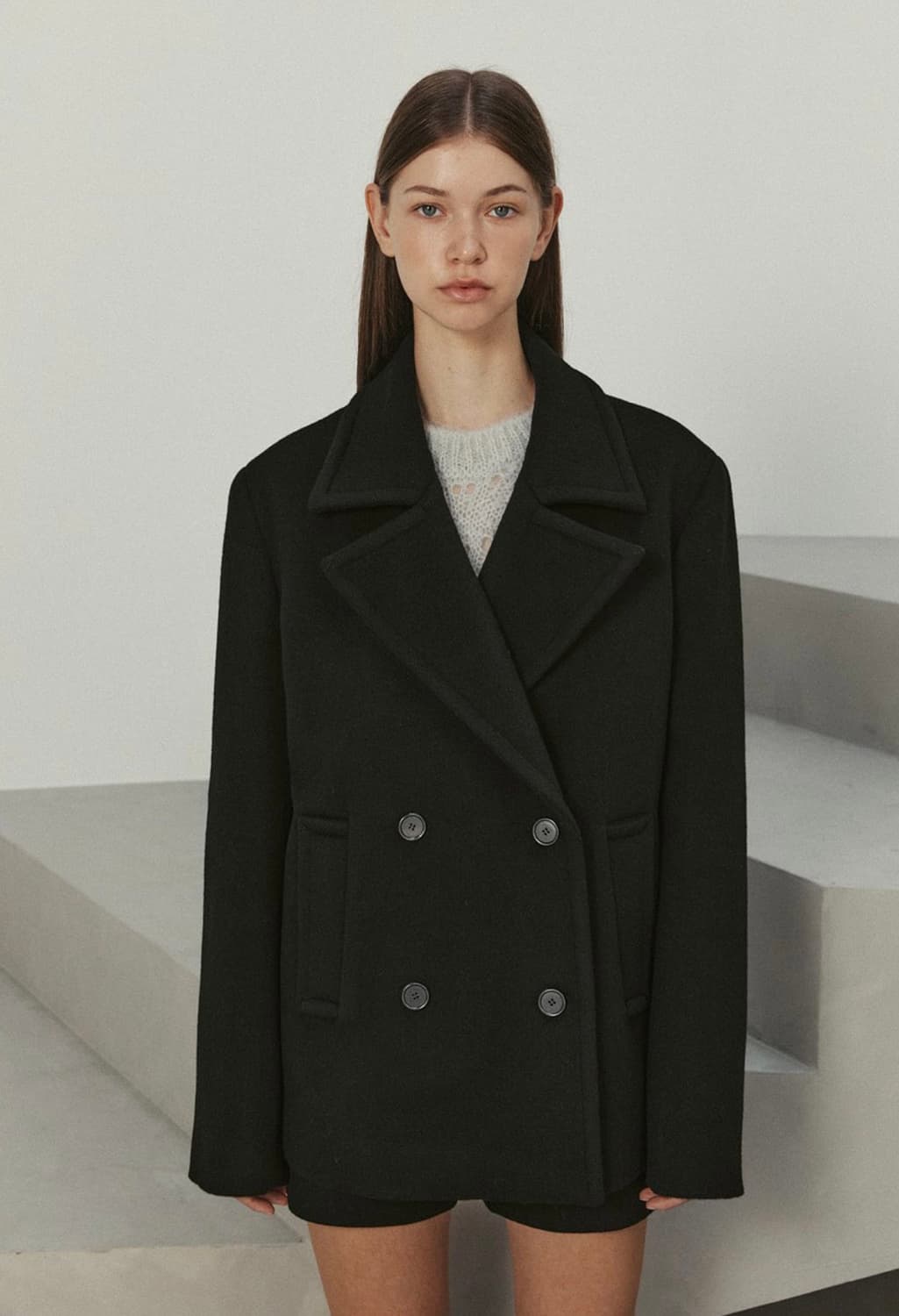 Le 르 울 하프 코트 상품이미지3