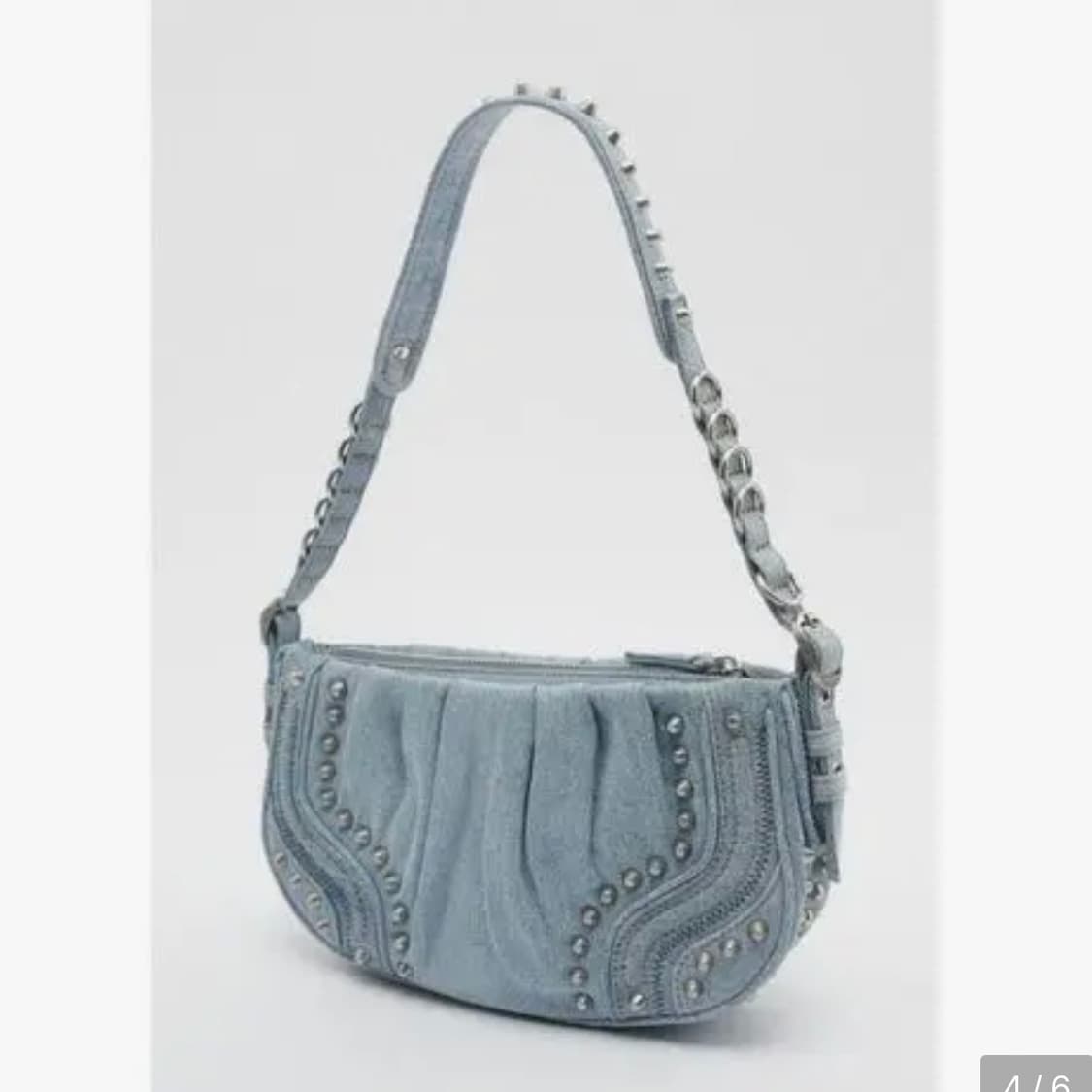 자라 스터드 데님 백 stud denim bag 상품이미지3