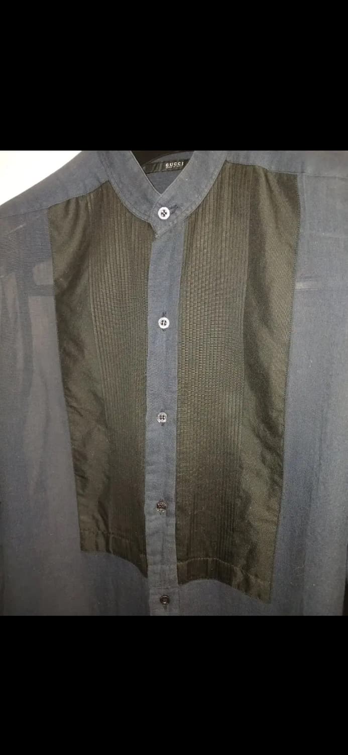 GUCCI COTTON STAND COLLAR TUX SHIRTS 상품이미지3