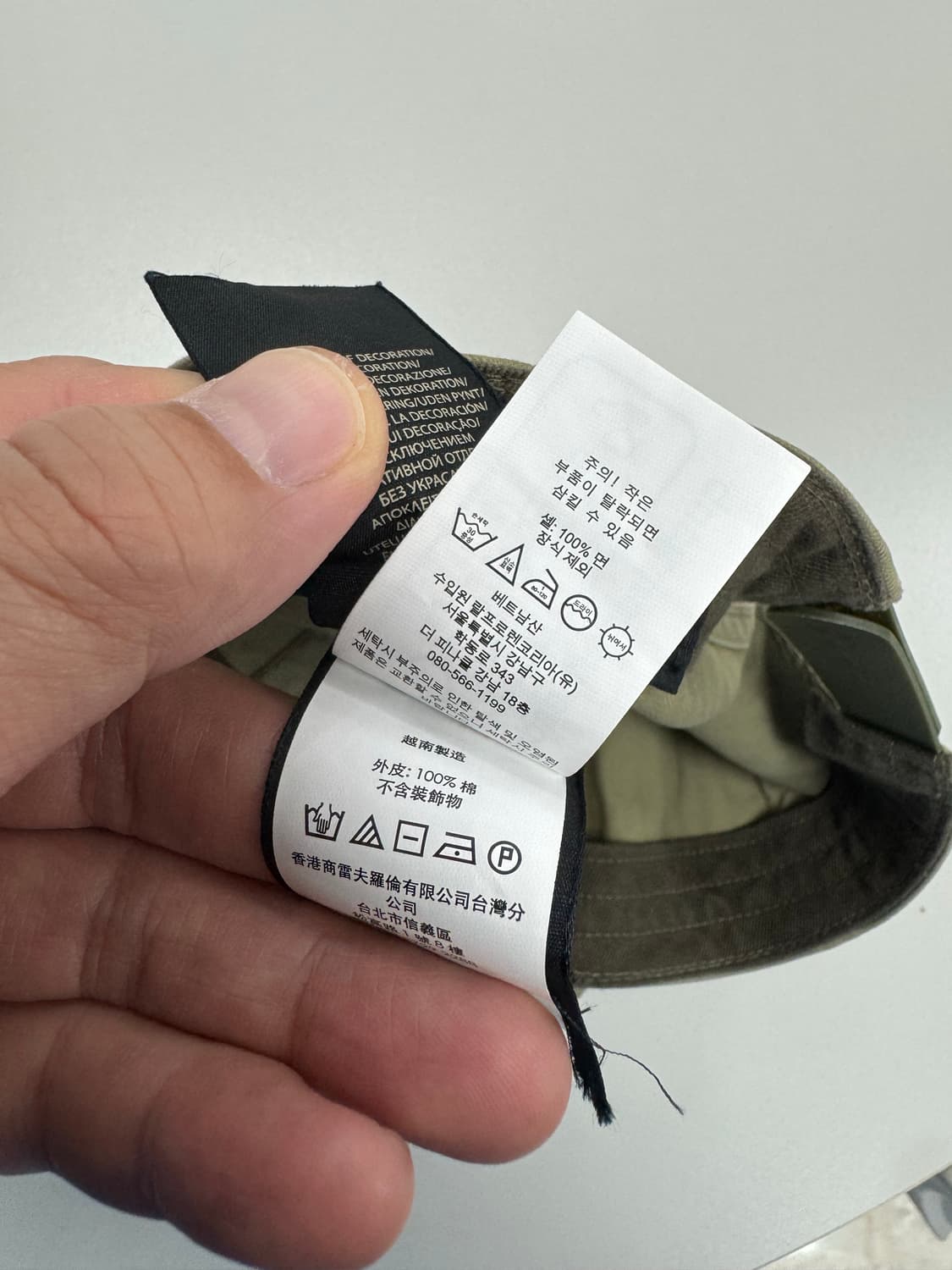 더블알엘 윙로고 볼캡 / 올리브 상품이미지3