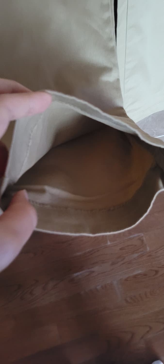 👔남성34~38인치👔허리밴딩 베이지 면바지(봄~초여름) 상품이미지4