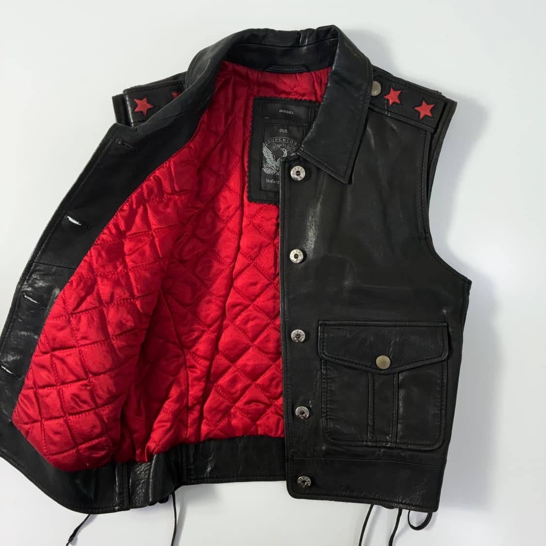 Dissel 디젤 스타 램스킨 더티 베스트 상품이미지3