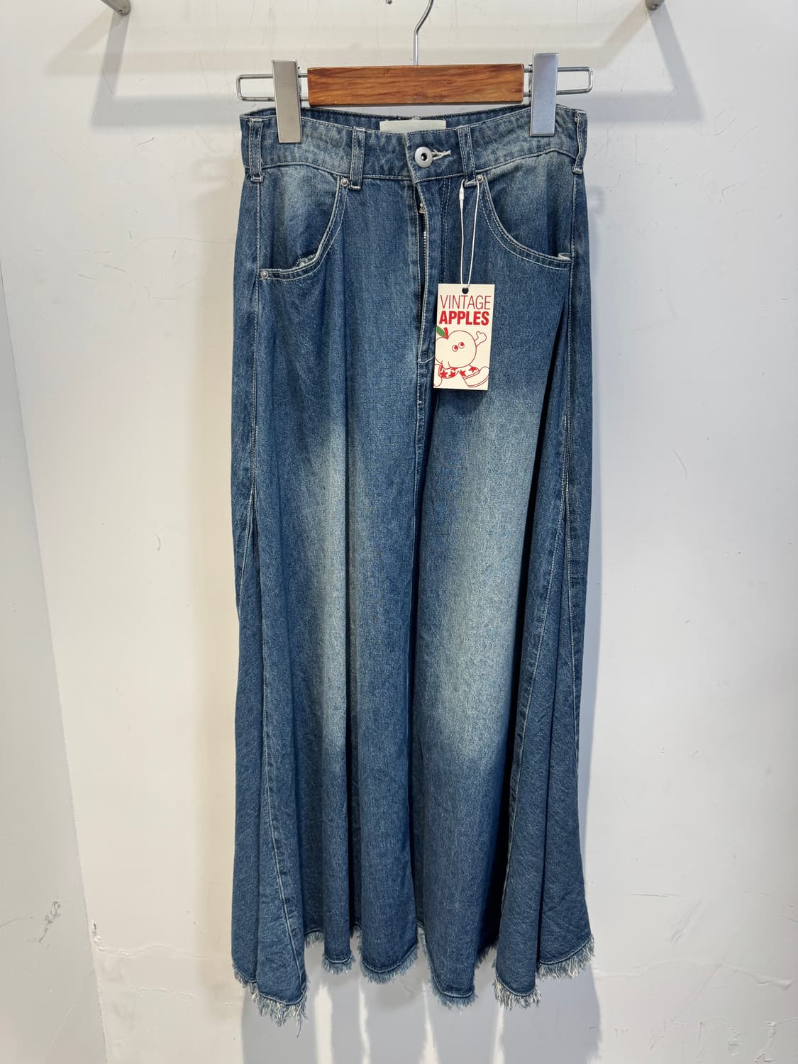 japanese vintage skirt 워싱 데님 스커트 상품이미지1