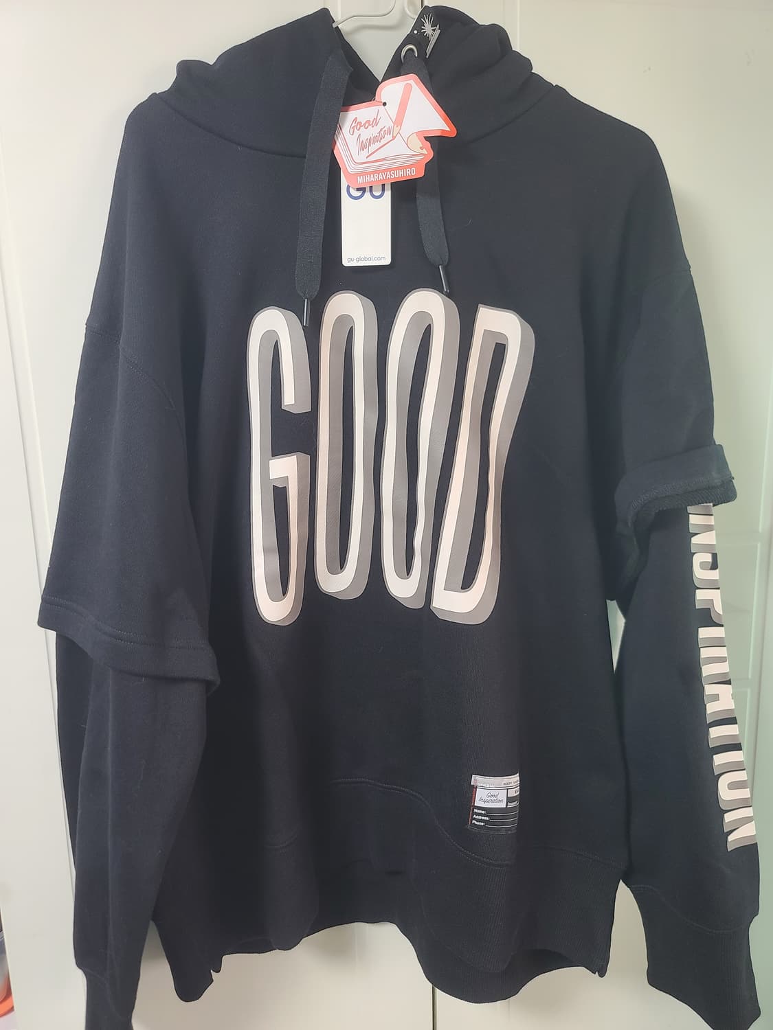 GU 미하라야스히로 후드티 XL 상품이미지6