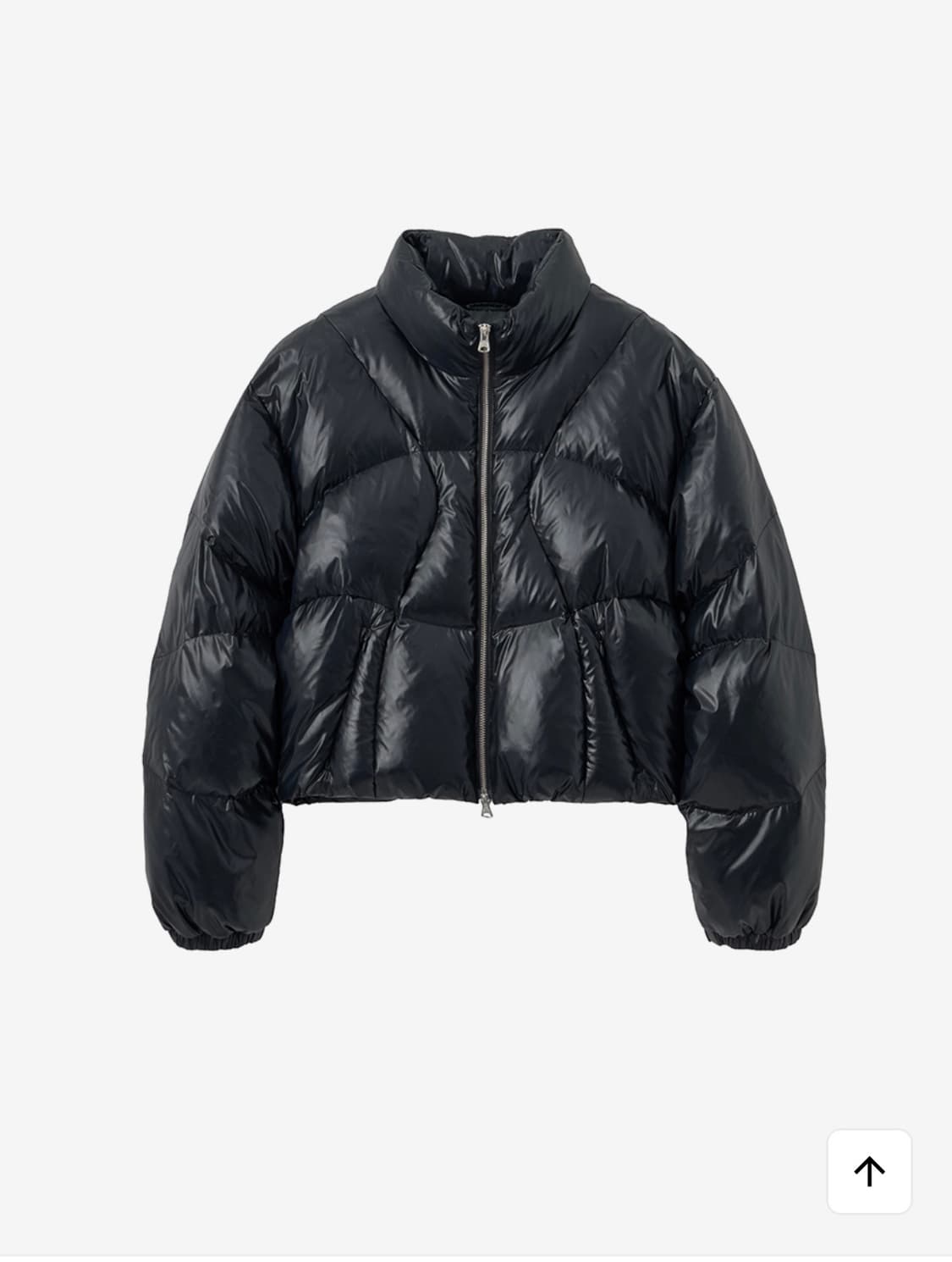 [인사일런스 우먼] 퀼티드 크롭 덕 다운 자켓 BLACK M 상품이미지4