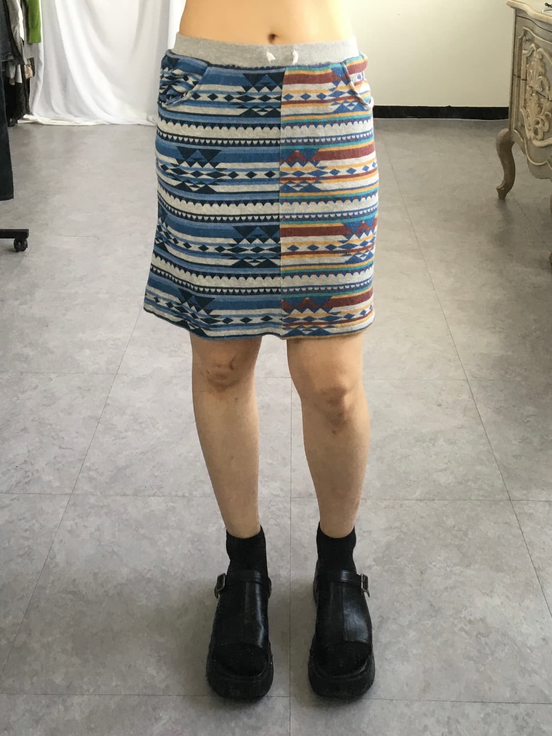 Ethnic pattern mini skirt 상품이미지3