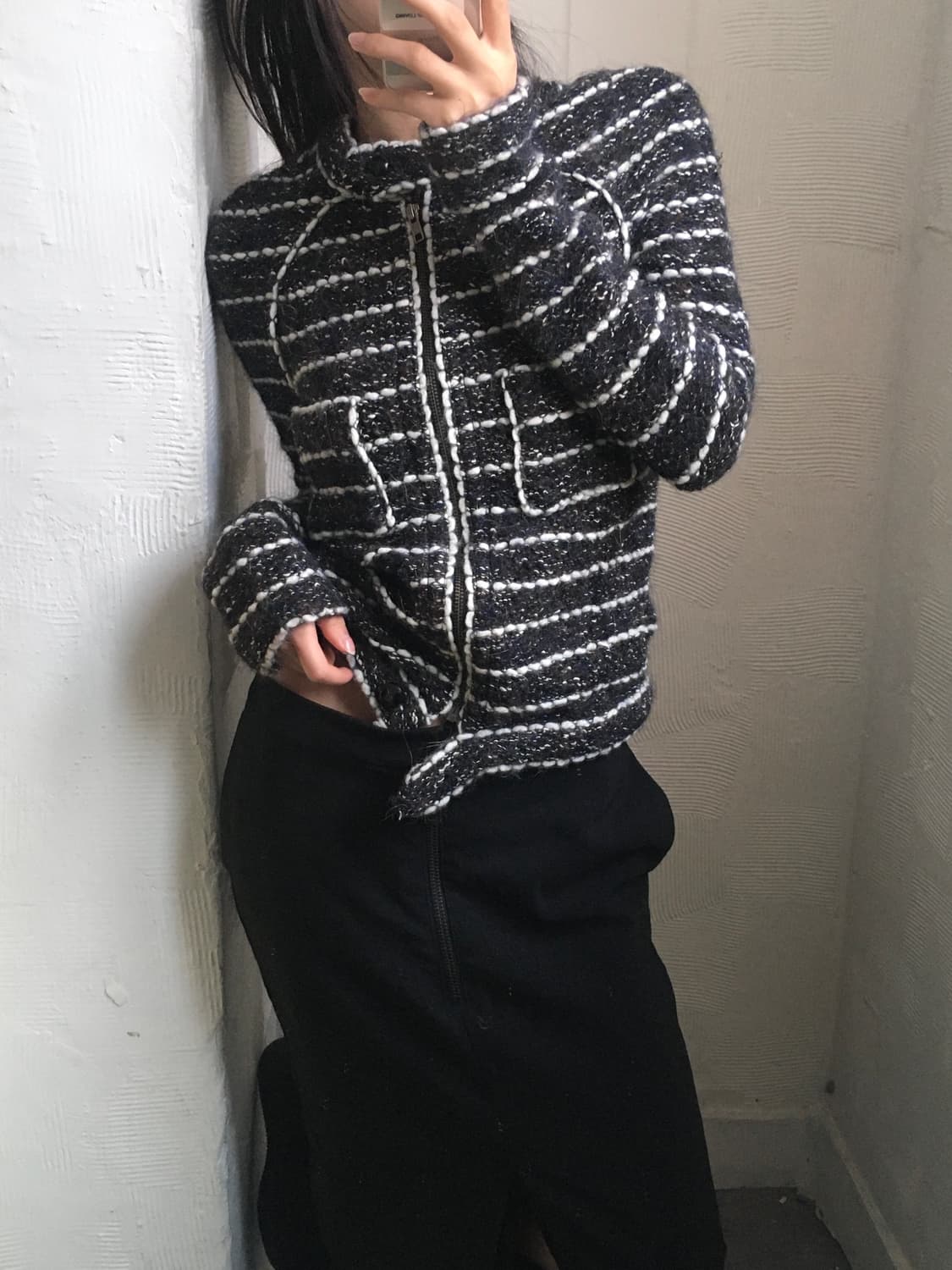 Isabel Marant 이자벨마랑 블랙 트위드 집업 상품이미지1