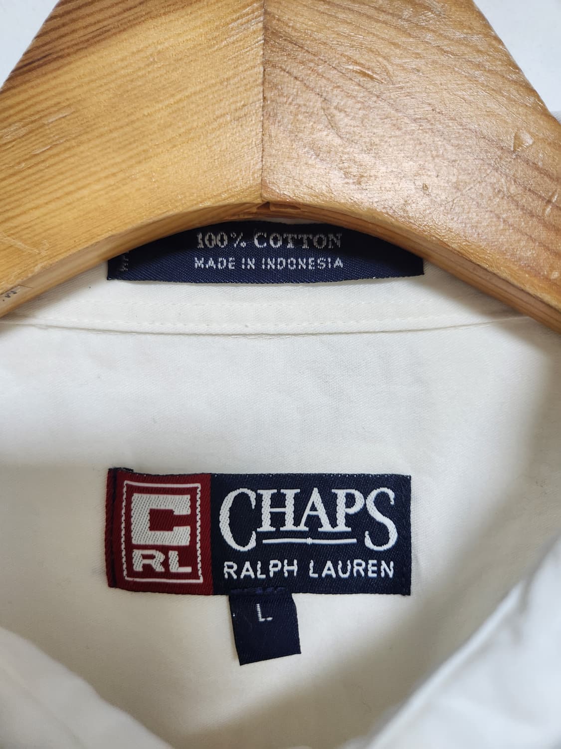 챕스Chaps 화이트 코튼 셔츠 L - S217 상품이미지4