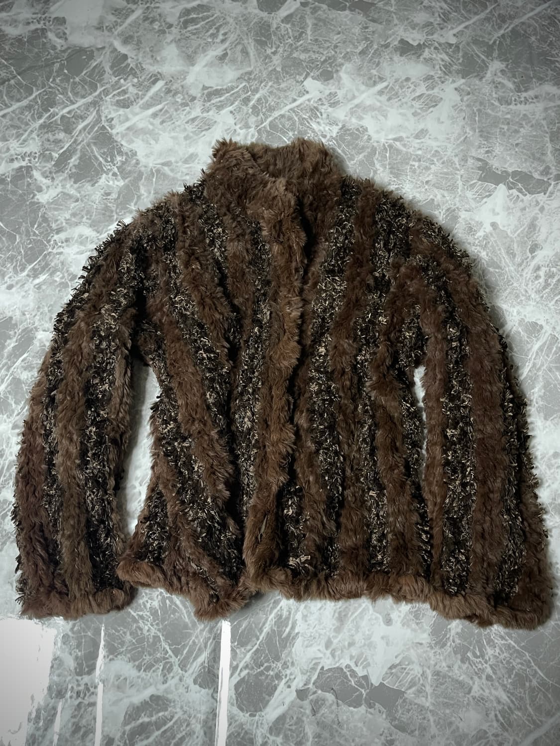 grunge fur jacket 상품이미지1