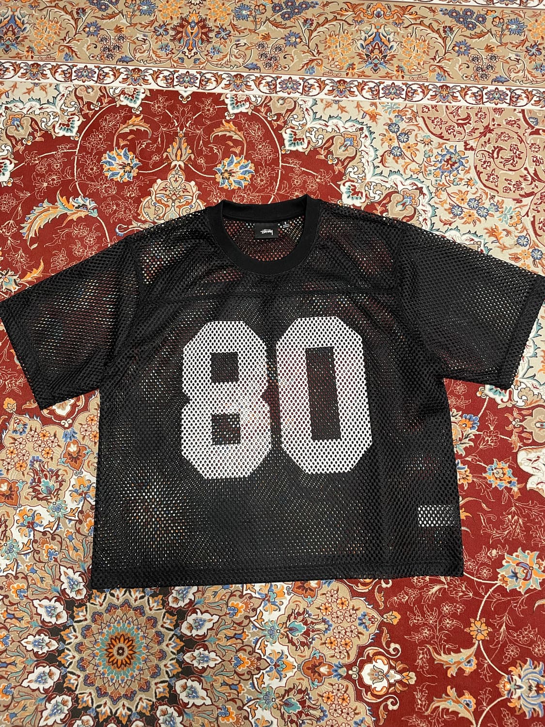 스투시 팀 80 져지 블랙 s 상품이미지2