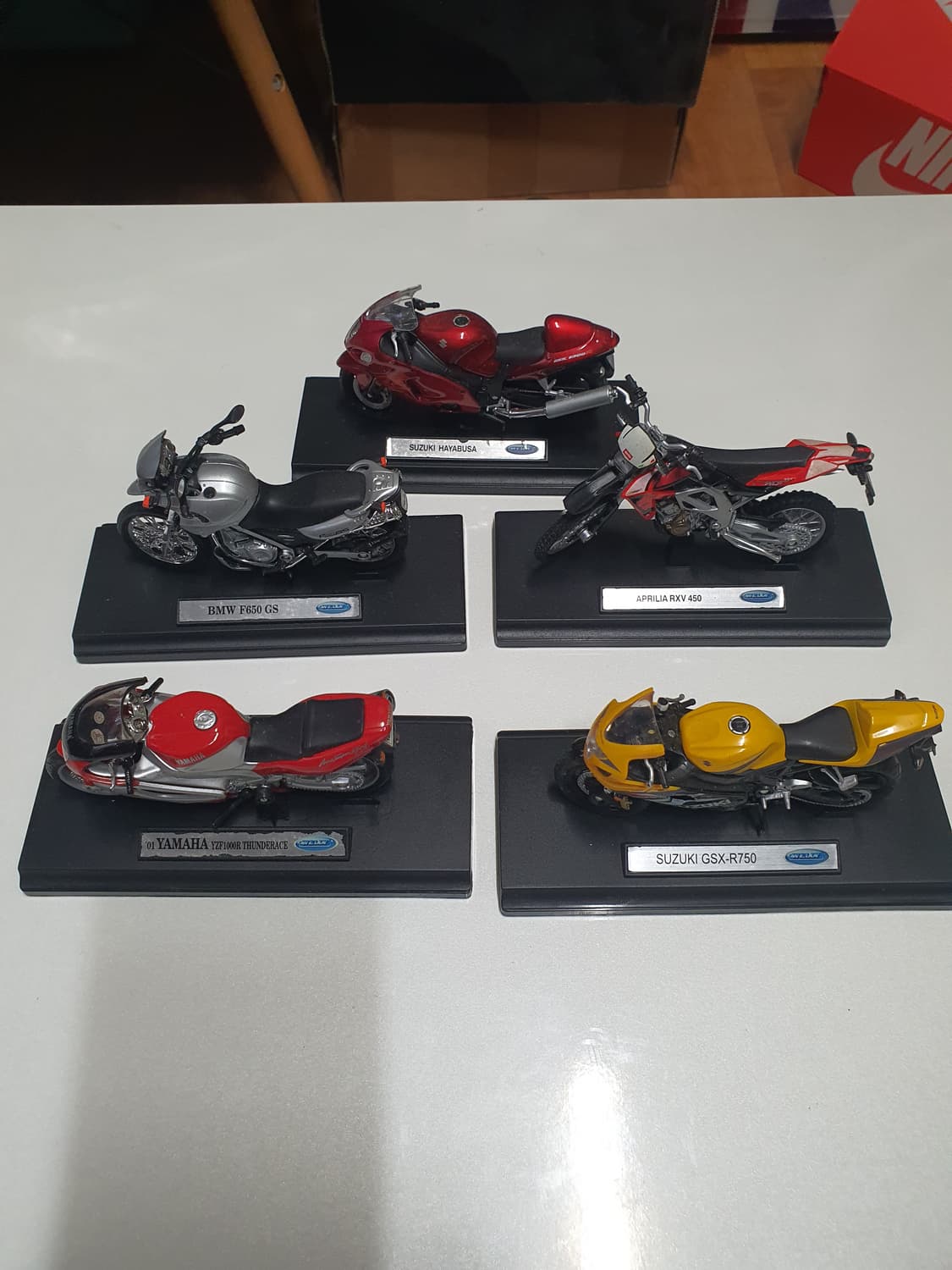 오토바이 피규어 5종 일괄  상품이미지1
