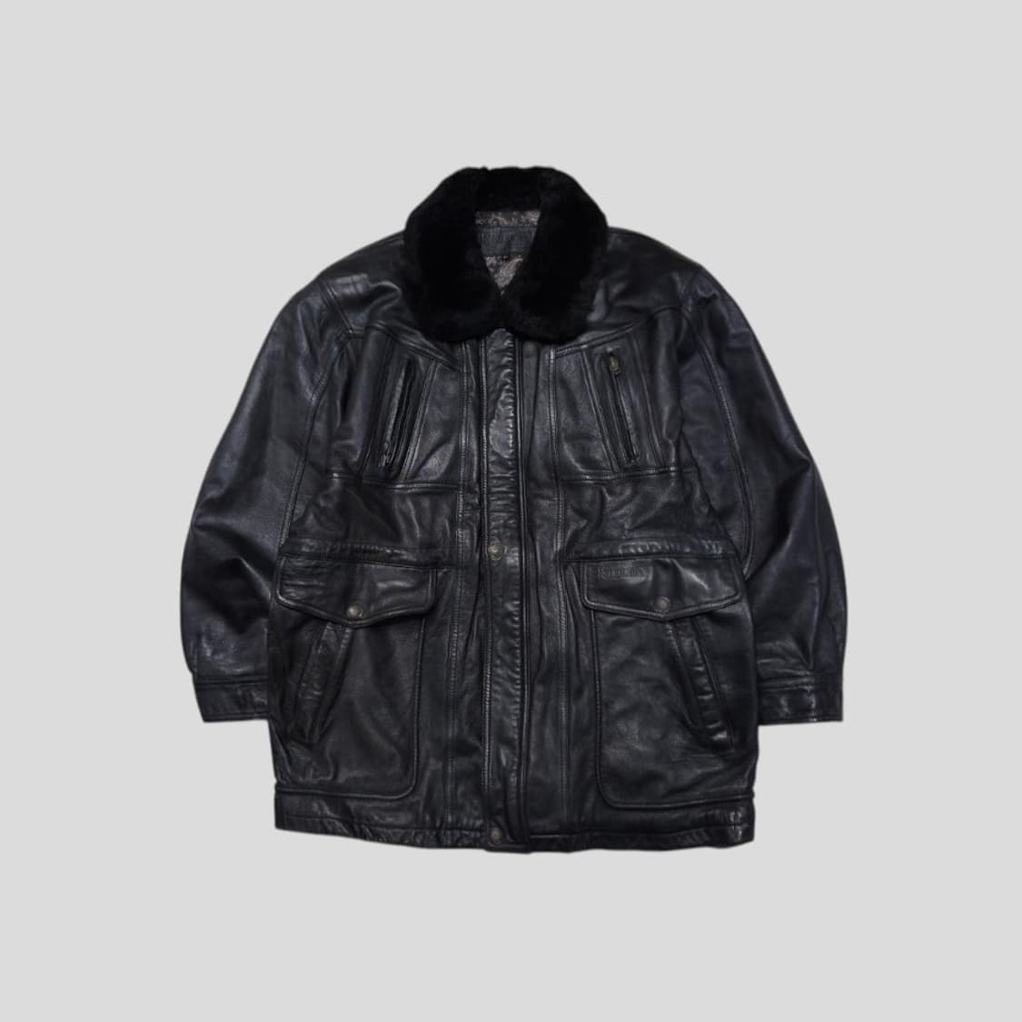 리얼레더 양가죽 자켓 XL (착용샷 O) 상품이미지2