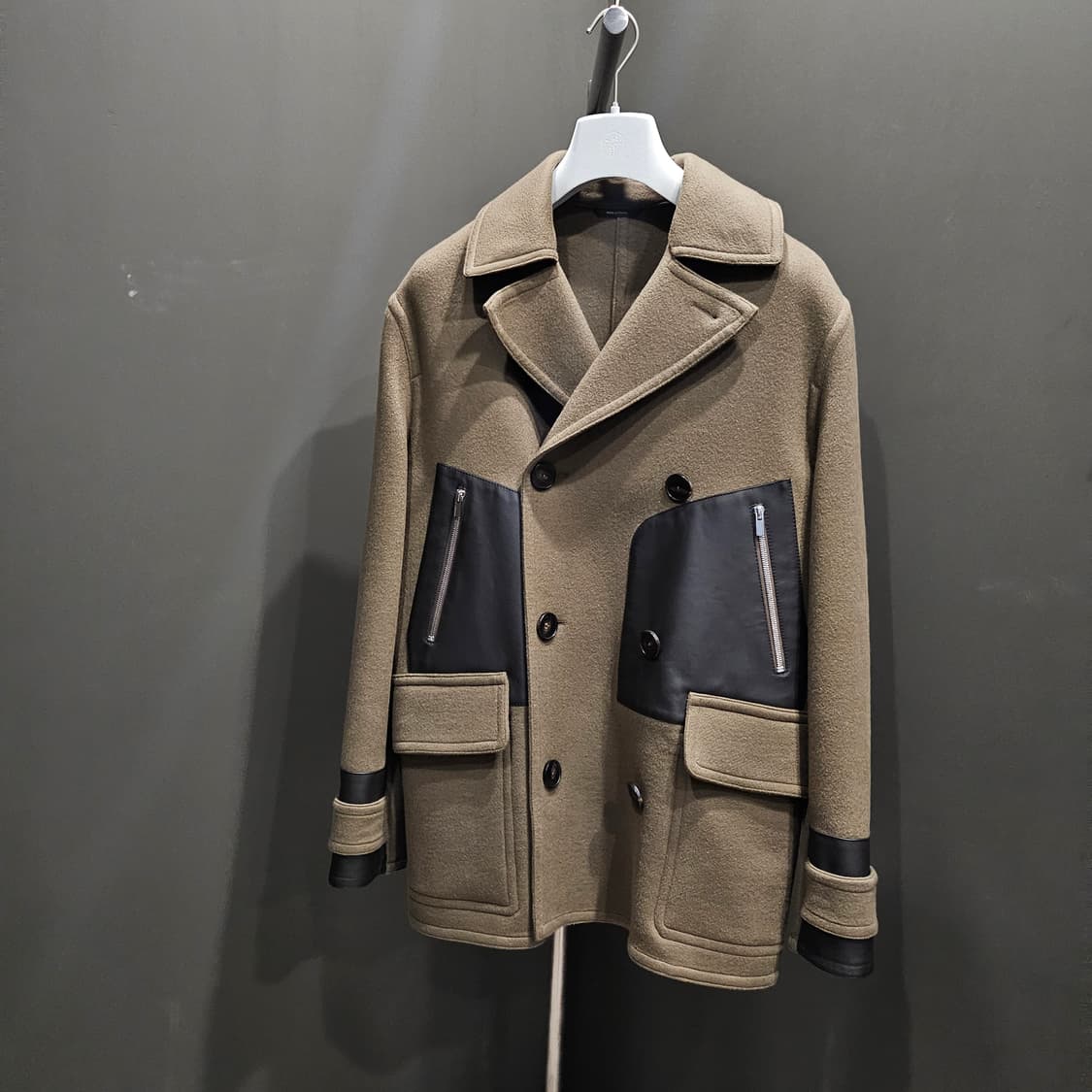 에르메스 캐시미어 램스킨 트리밍 피 코트 상품이미지1