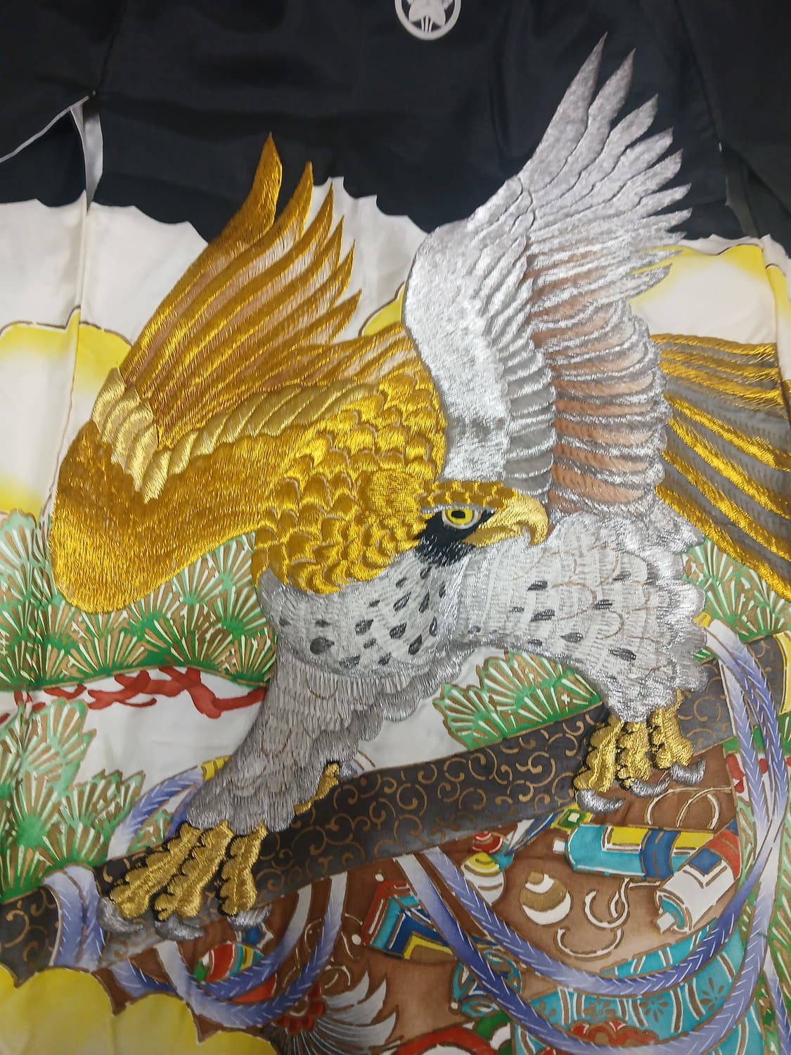 독수리 자수 일본 하오리 상품이미지1