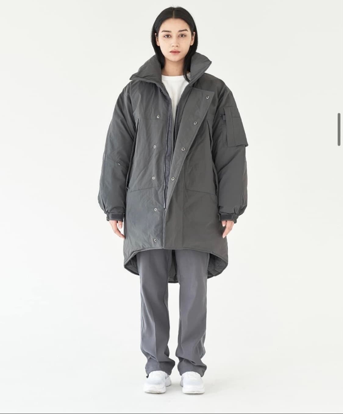 세컨모놀로그 컨템포러리 몬스터파카 그레이 COOSJP028 / XL 상품이미지3