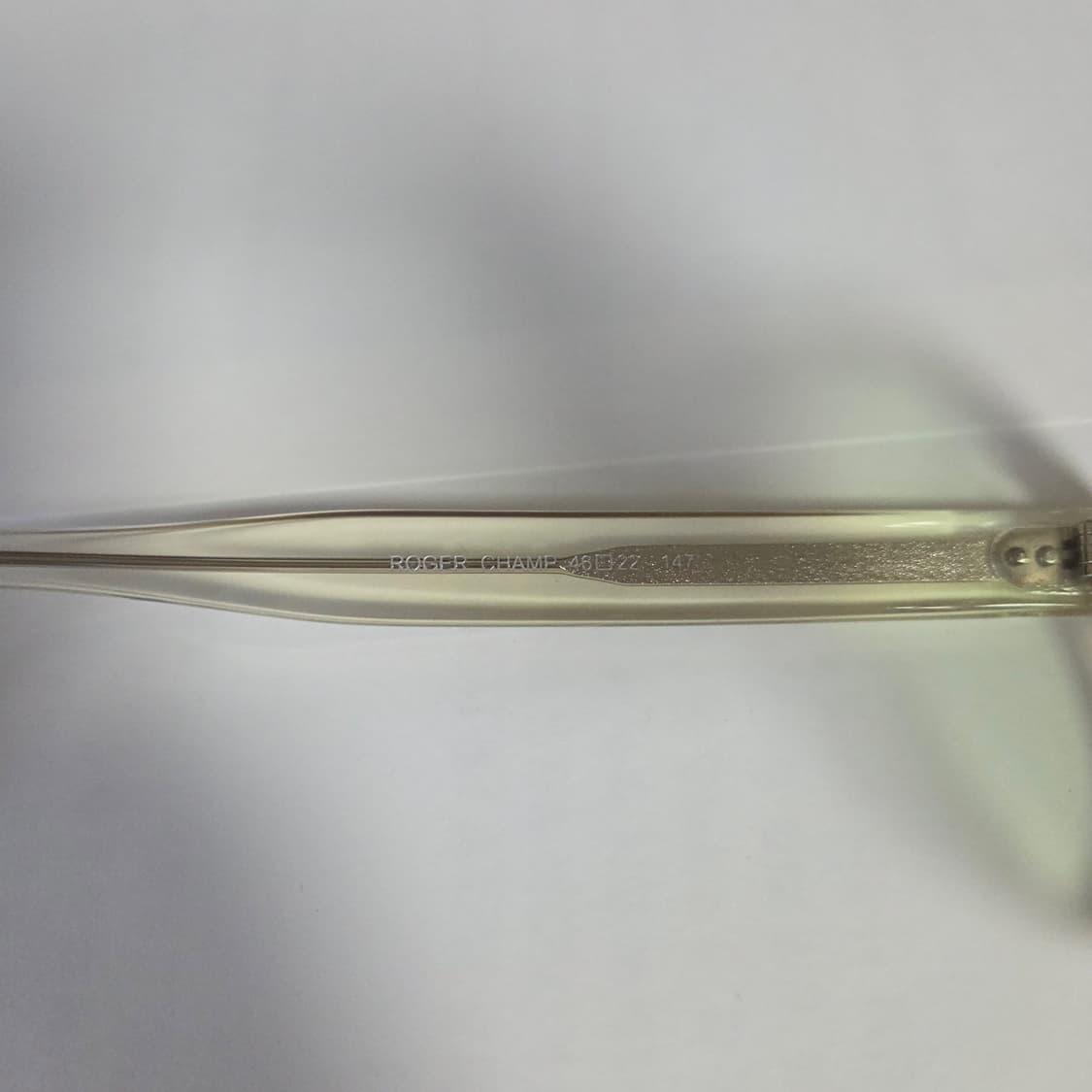 [46-22] 언커먼아이웨어 로저 샴페인 / 아넬형 아넬 투명 뿔테 상품이미지5