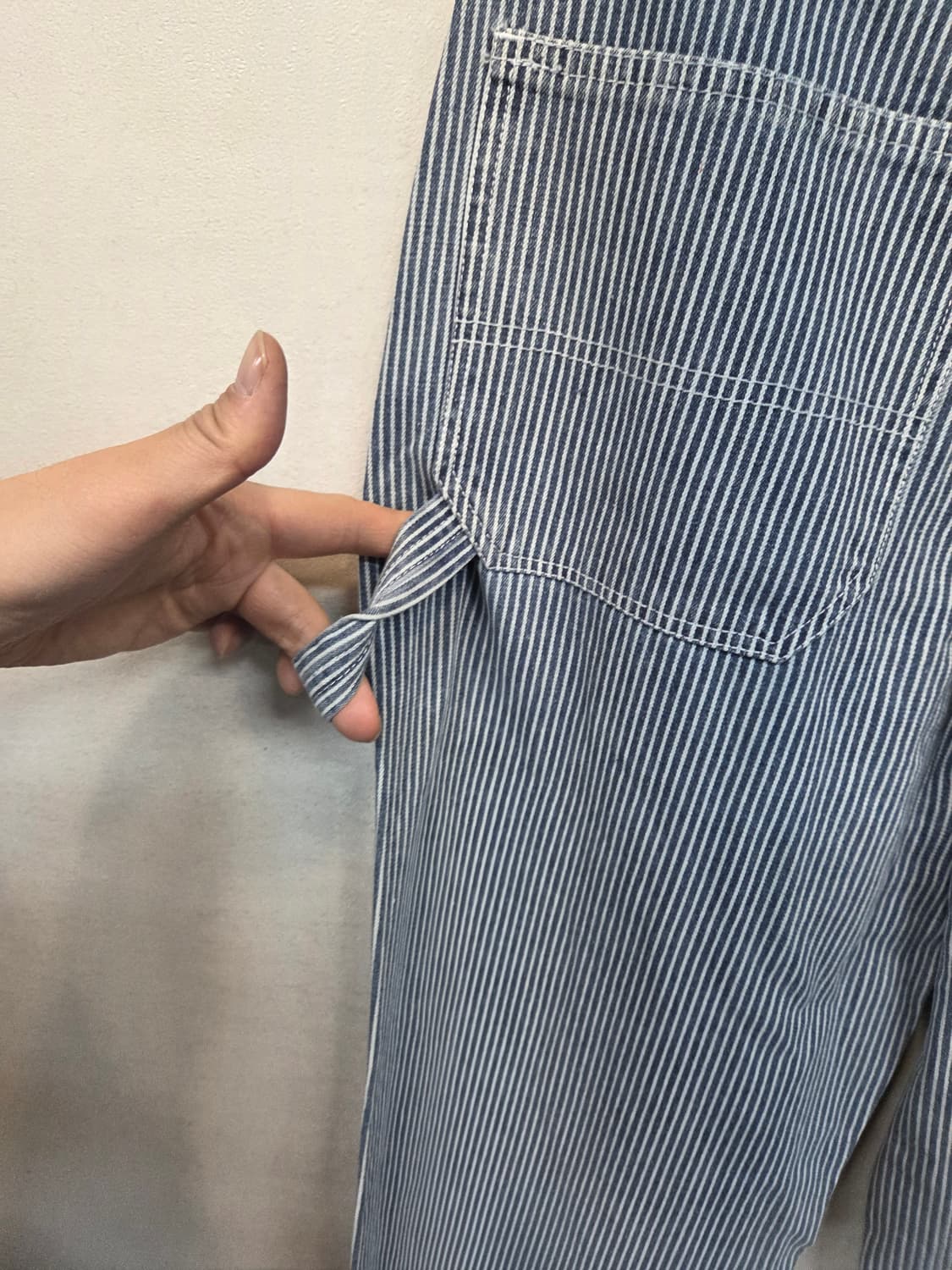 더바넷 스트라이프 카펜터 데님 팬츠 s 상품이미지4