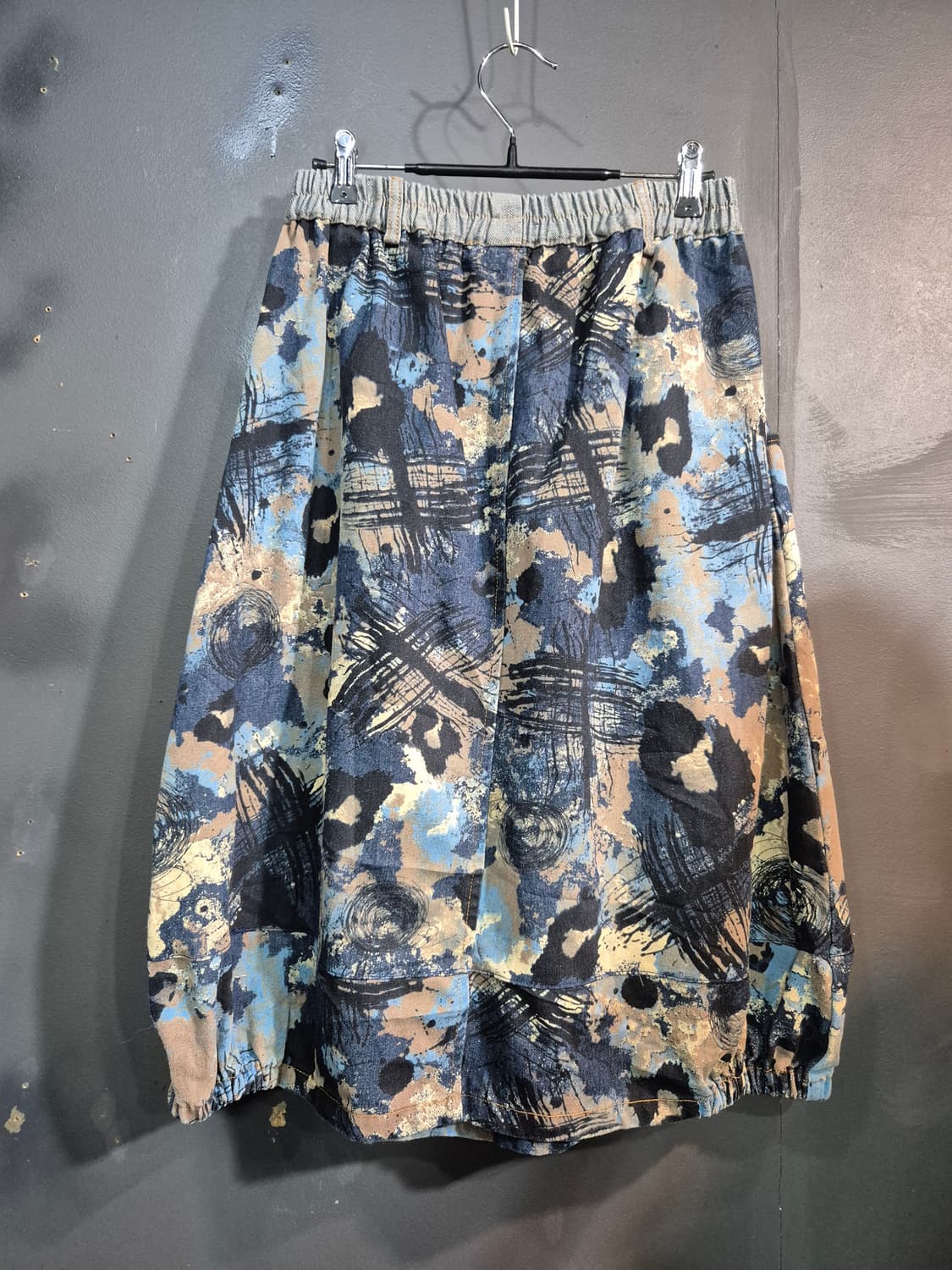 일제 패턴  롱 청스커트 55 66 77 상품이미지2