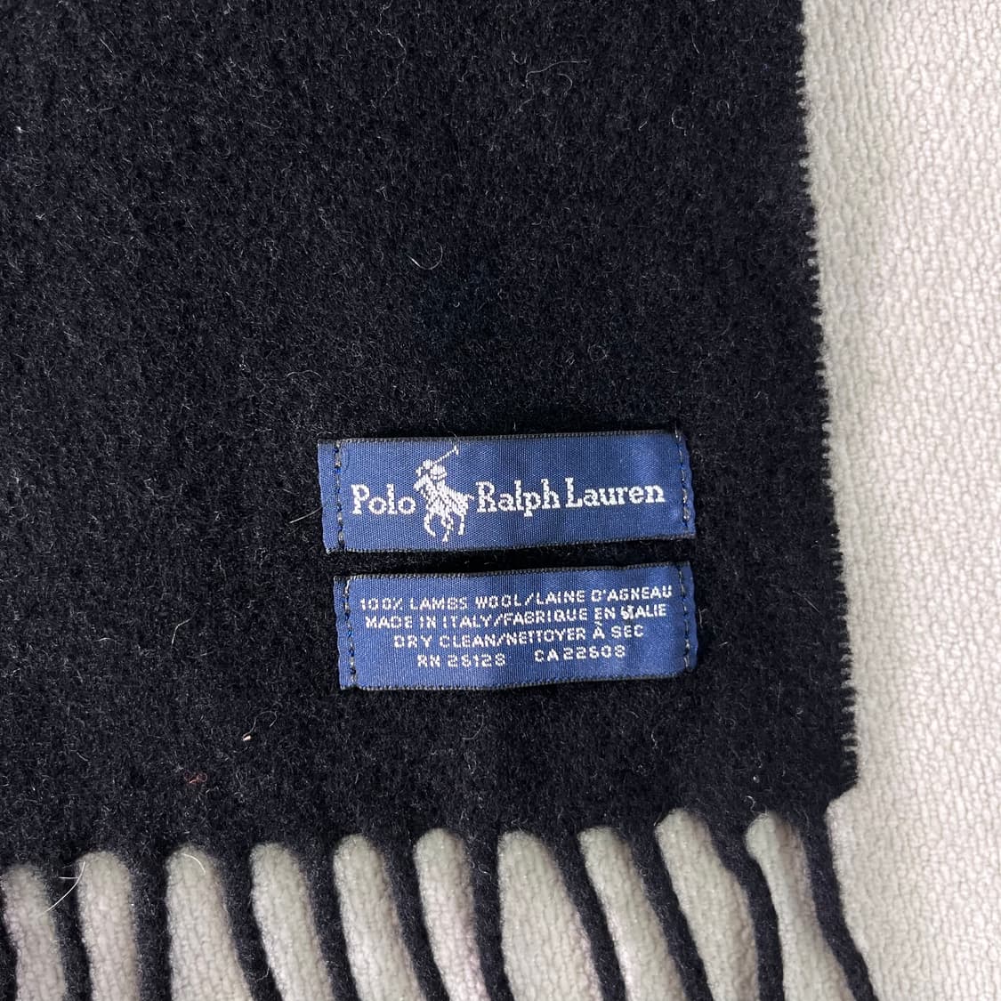 폴로랄프로렌 화이트 빅포니 램스울 머플러 상품이미지4