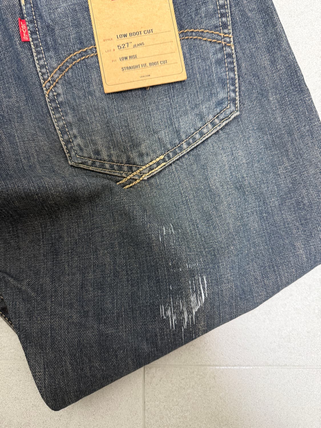 리바이스 로우라이즈 스트레이트 부츠컷 팬츠 527 상품이미지4