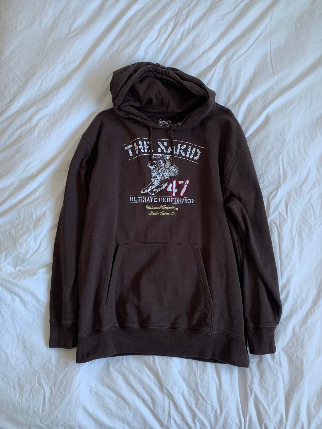 브라운 프린팅 후디 상품이미지1