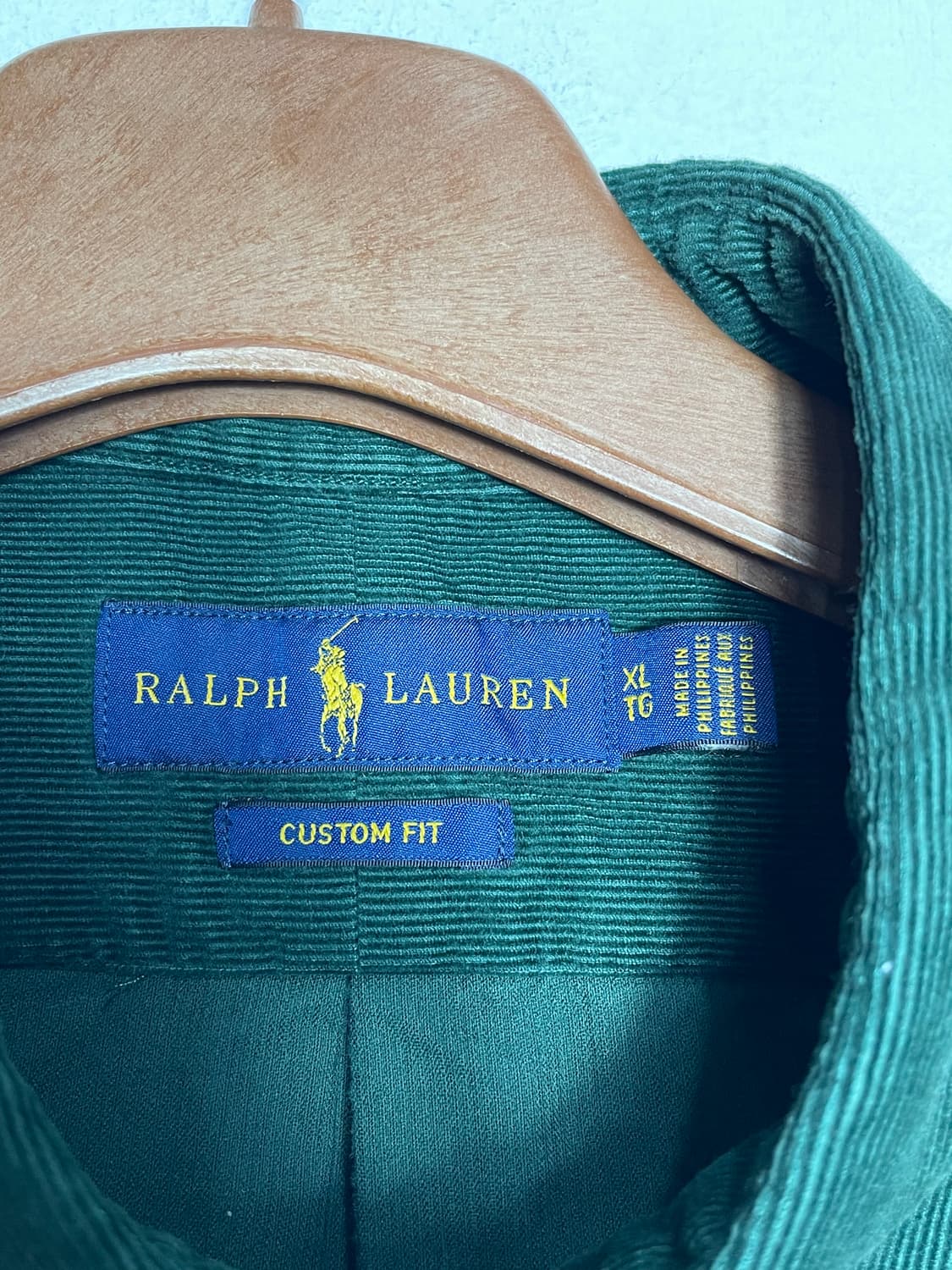 폴로 랄프로렌 코듀로이 셔츠 그린 상품이미지3