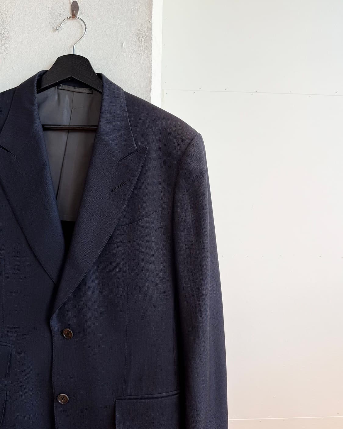 톰포드 네이비 실크혼방 2b 블레이저 자켓  상품이미지4