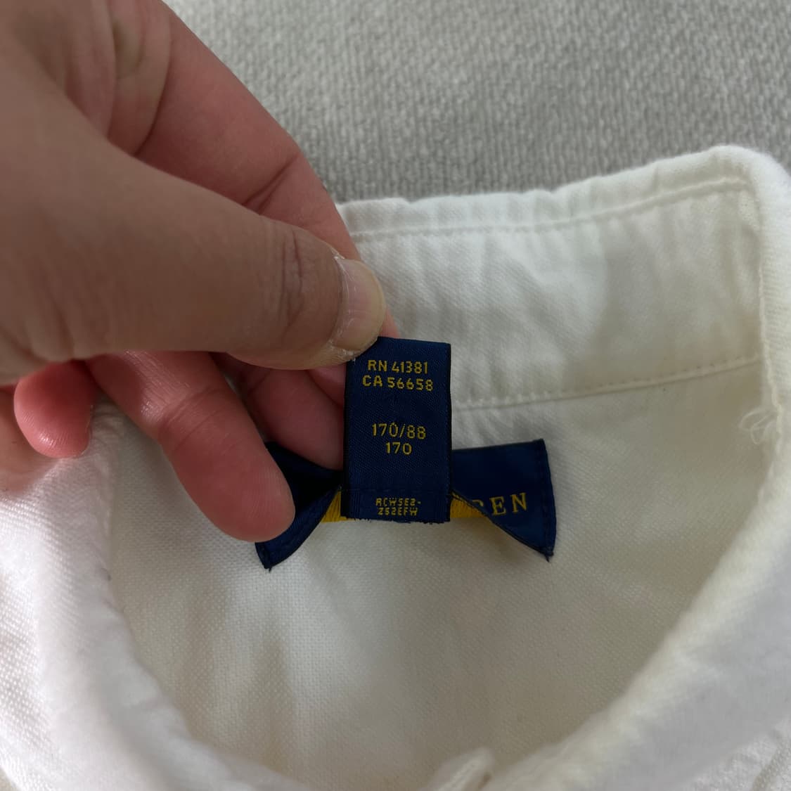 95 폴로랄프로렌 화이트 코튼 셔츠 상품이미지5