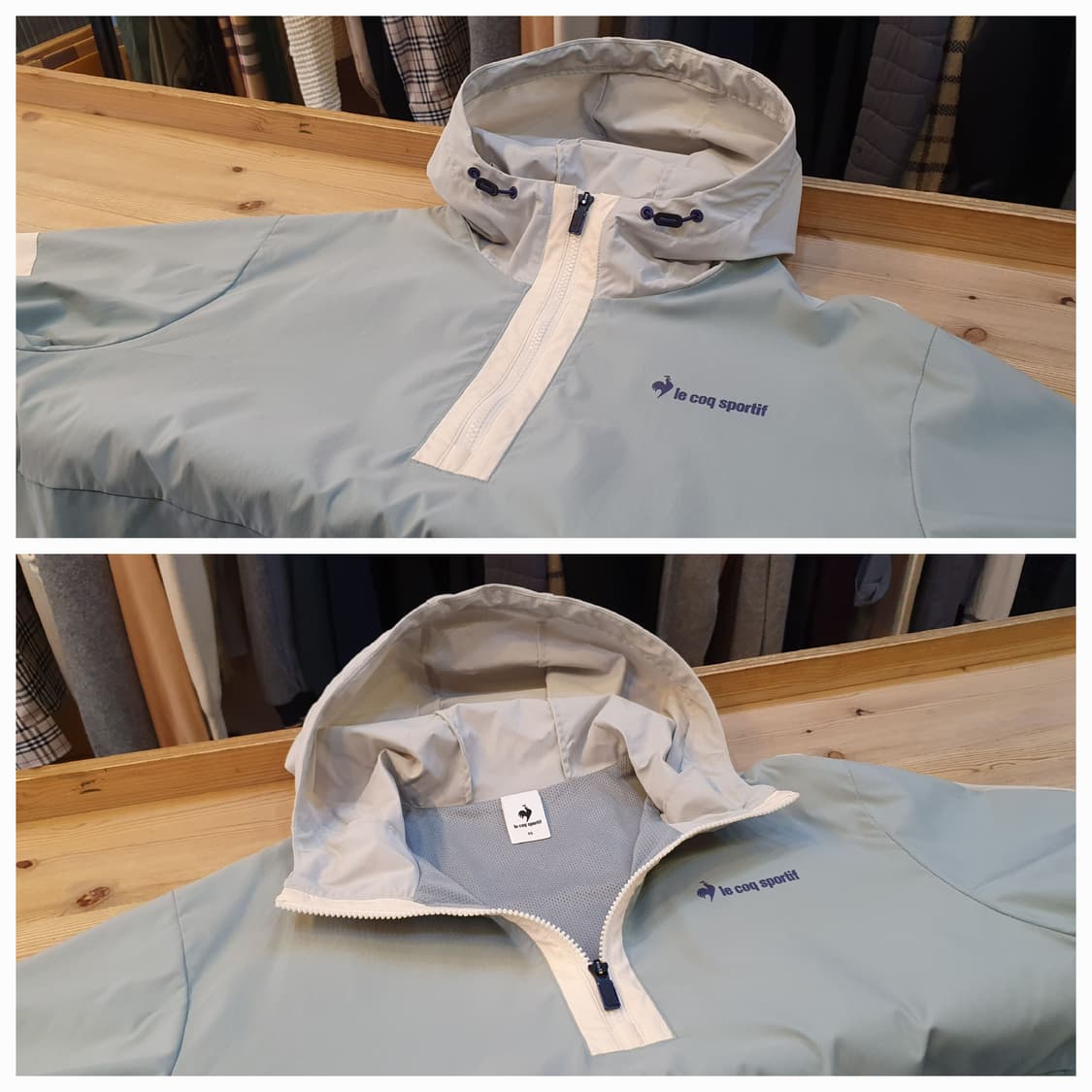 (새상품)95/100.르꼬끄 블록 후드아노락 상품이미지3